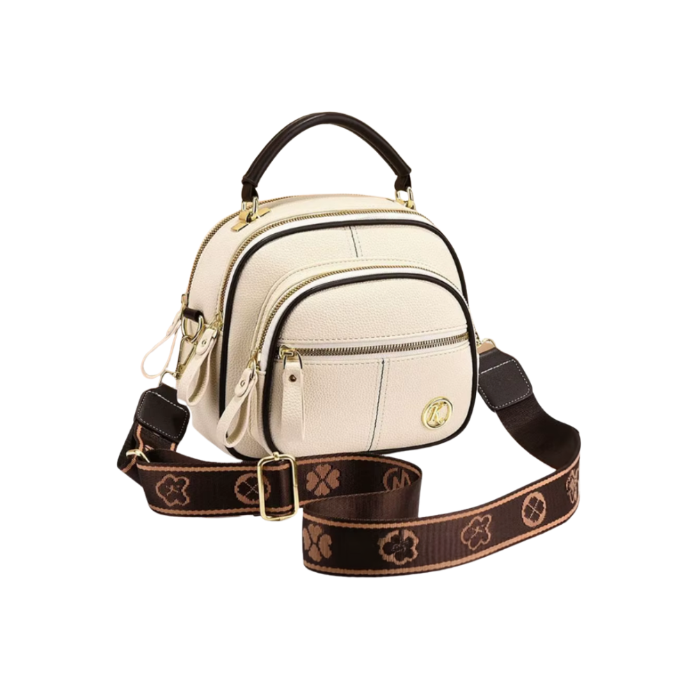Borsa a tracolla vegana senza tempo -Beige - Ozerty