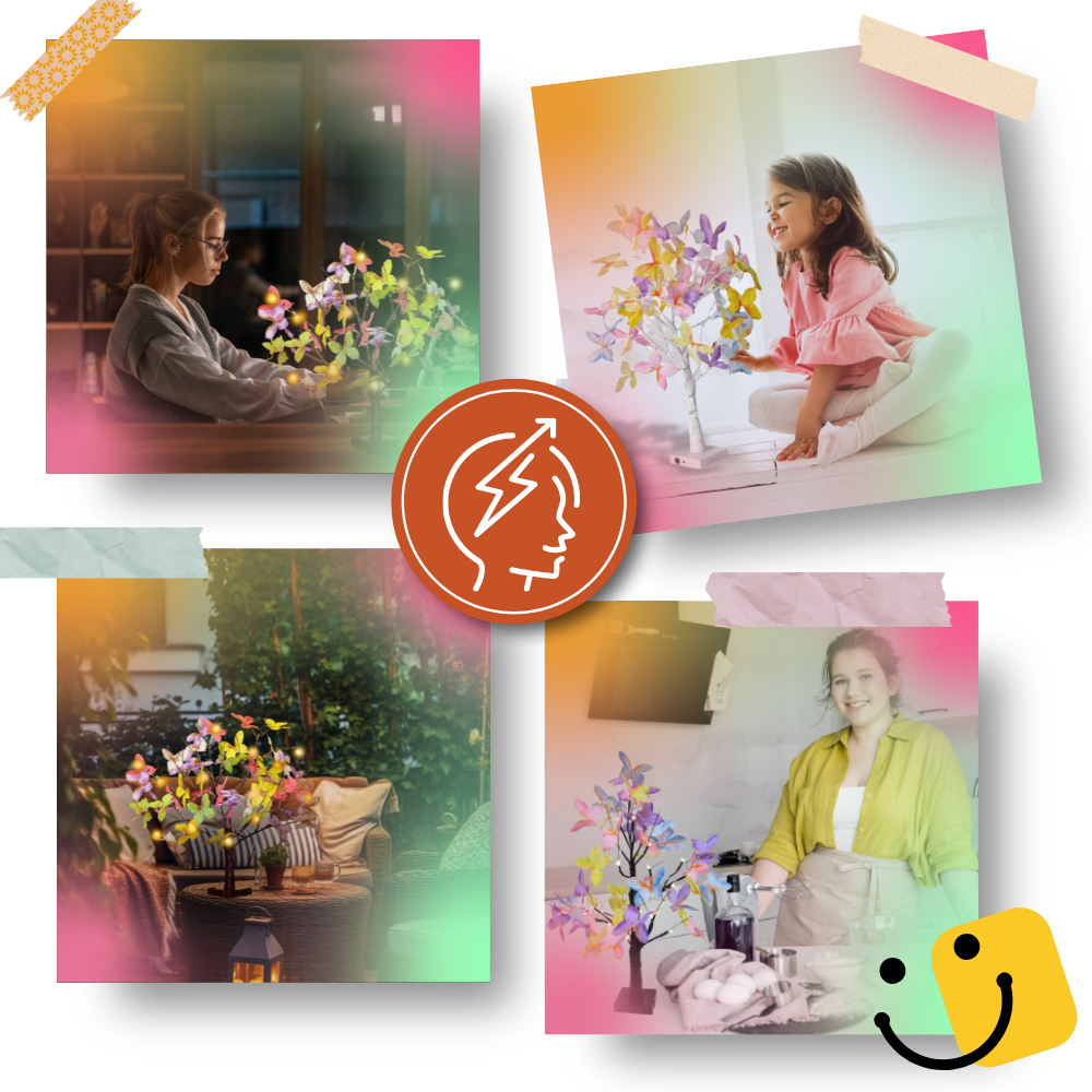 Albero con Luci Pastello - Ozerty