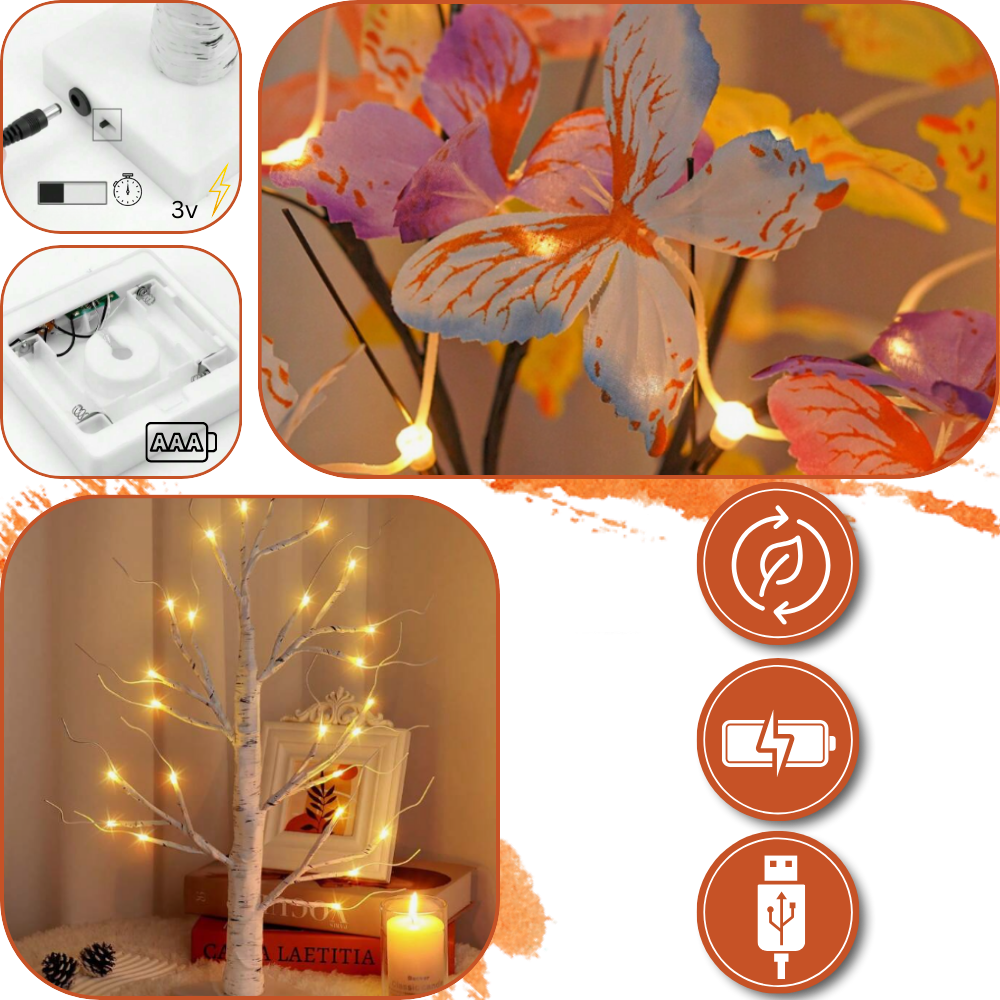 Albero con Luci Pastello - Ozerty