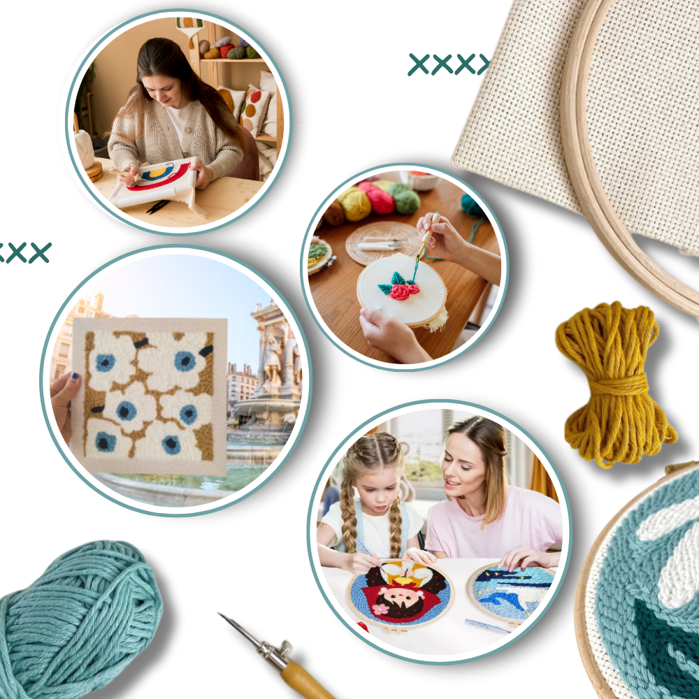 Kit per Uncinetto con Aghi e Fili - Ozerty