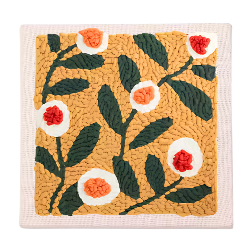 Kit per Uncinetto con Aghi e Fili -Kit Floreale - Ozerty