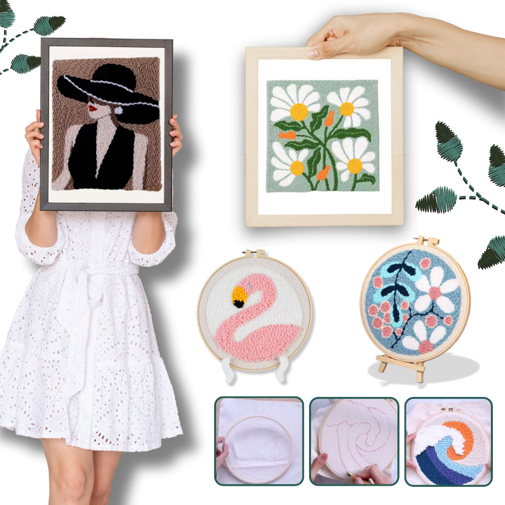 Kit per Uncinetto con Aghi e Fili - Ozerty