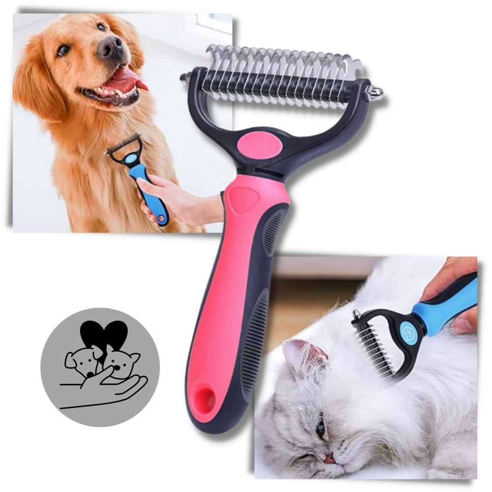 Spazzola per cani e gatti per la rimozione del pelo - Ozerty