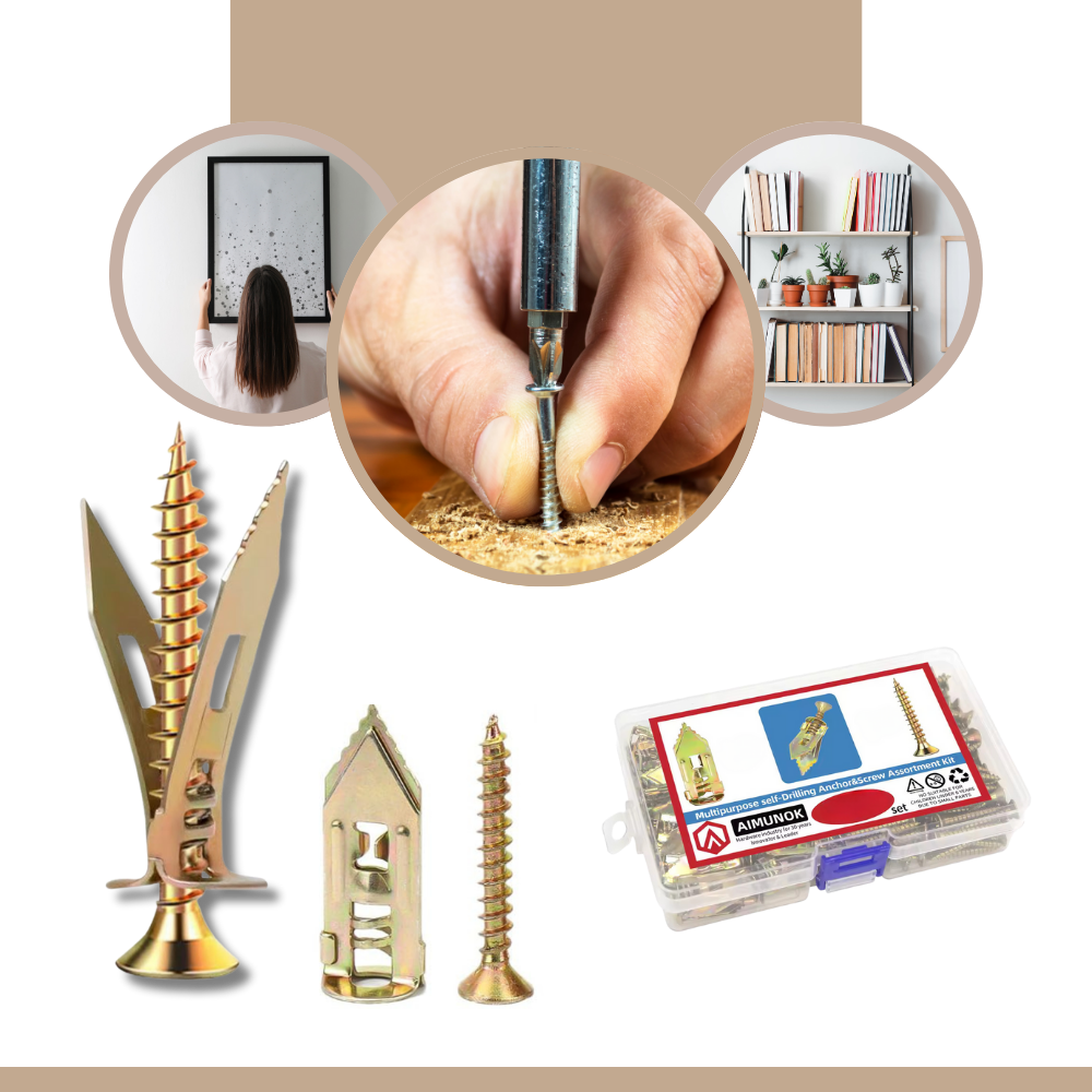 Kit di 18 Bulloni a Espansione per Parete - Ozerty