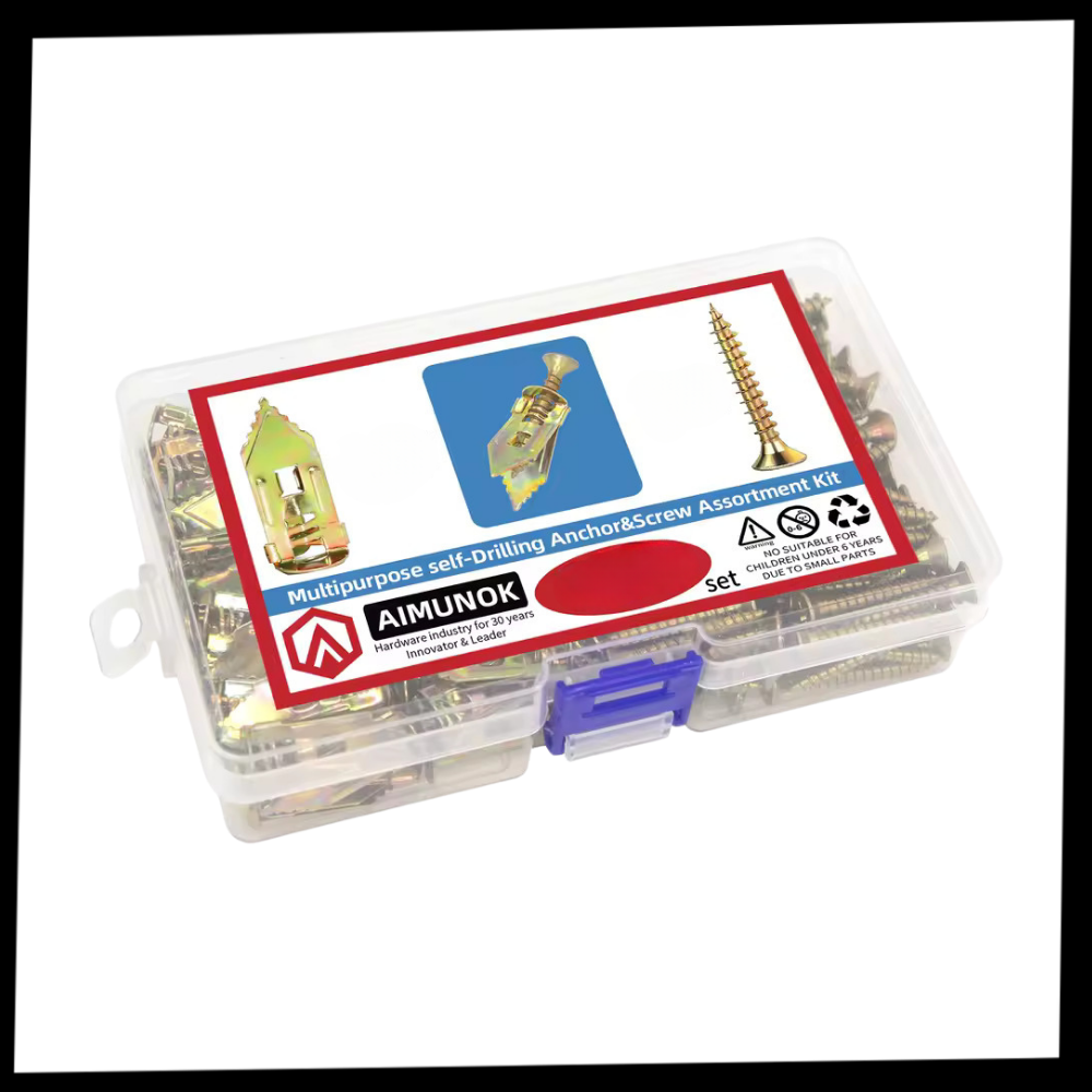 Kit di 18 Bulloni a Espansione per Parete - Ozerty