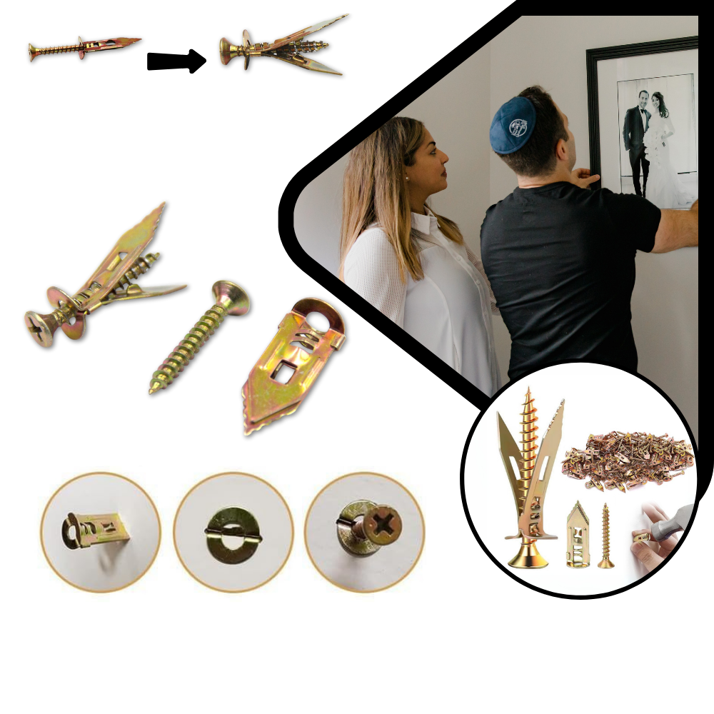 Kit di 18 Bulloni a Espansione per Parete - Ozerty