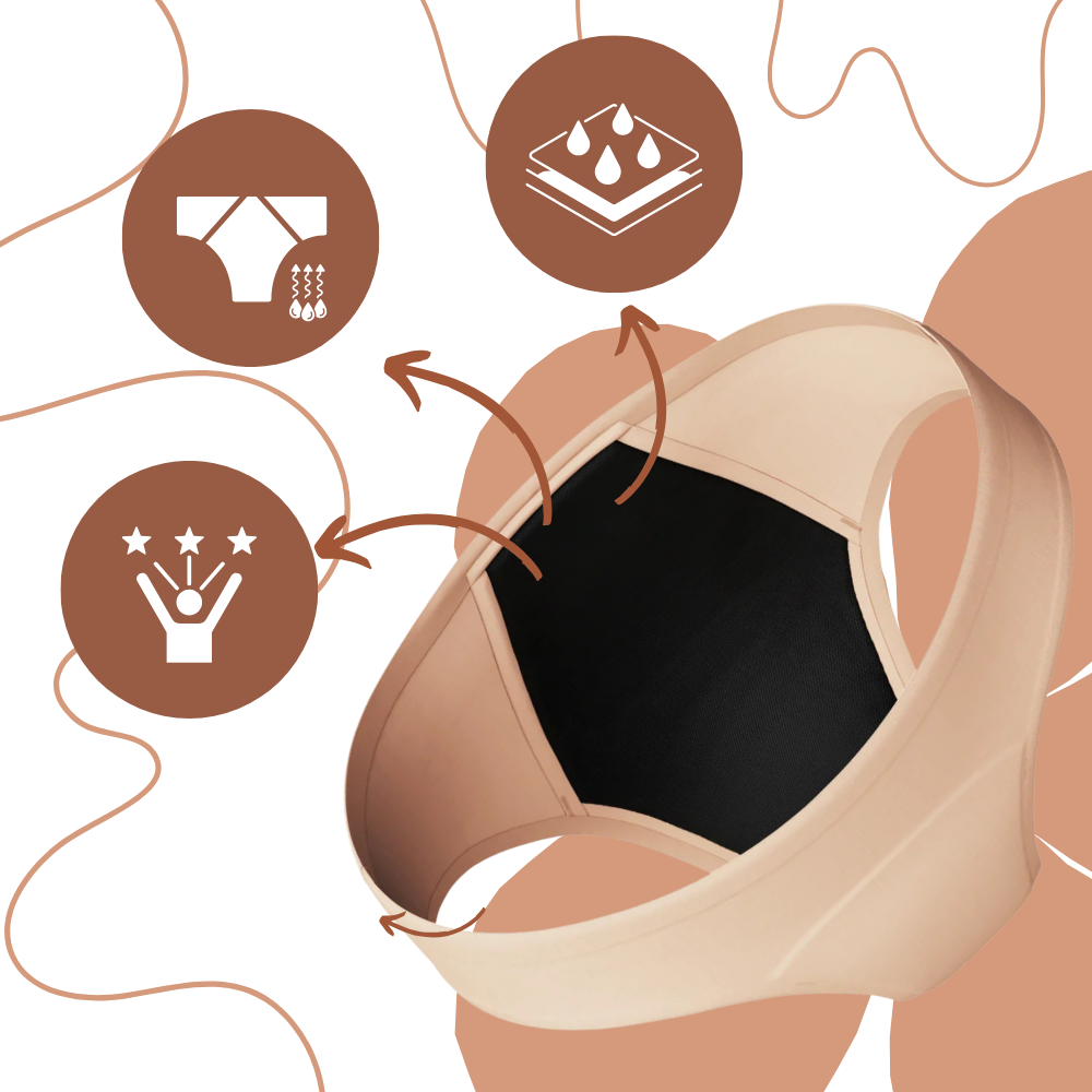 Biancheria intima mestruale ultra-assorbente - Ozerty