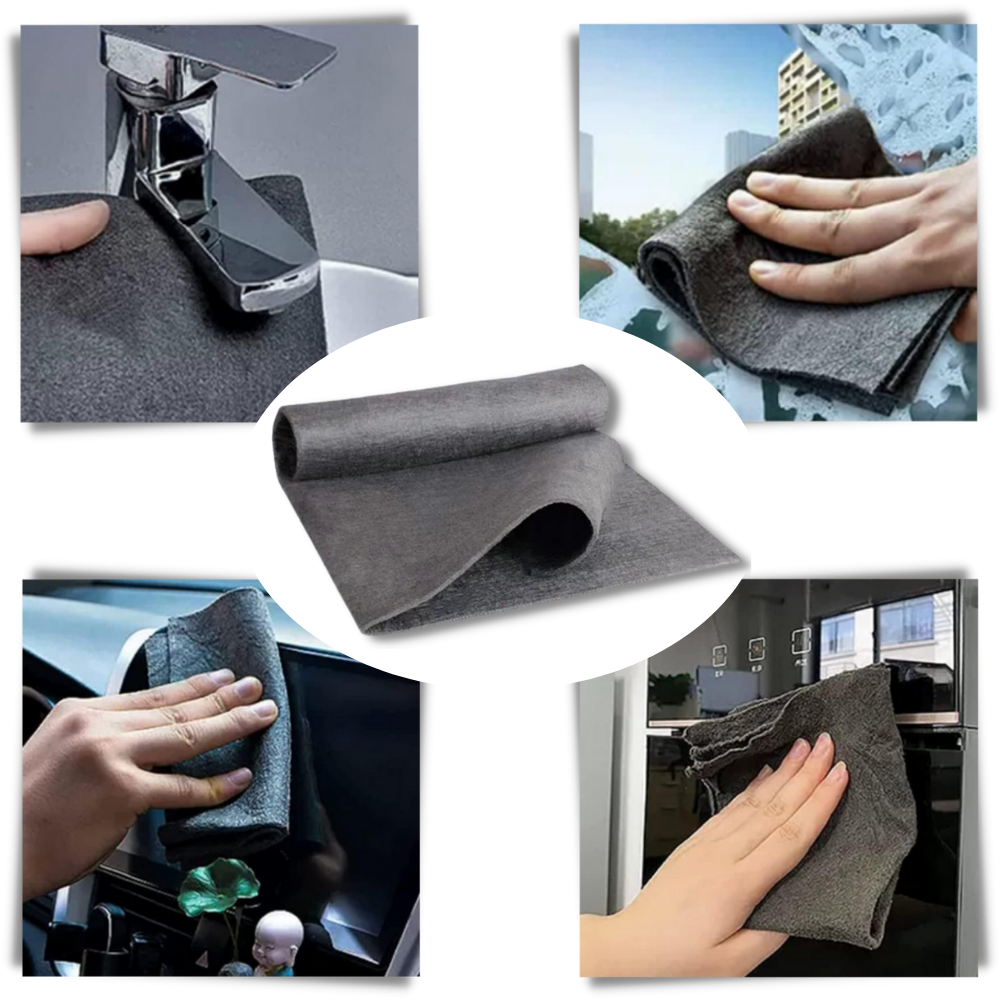 Panno di pulizia in microfibra addensato e ultra-assorbente - Ozerty