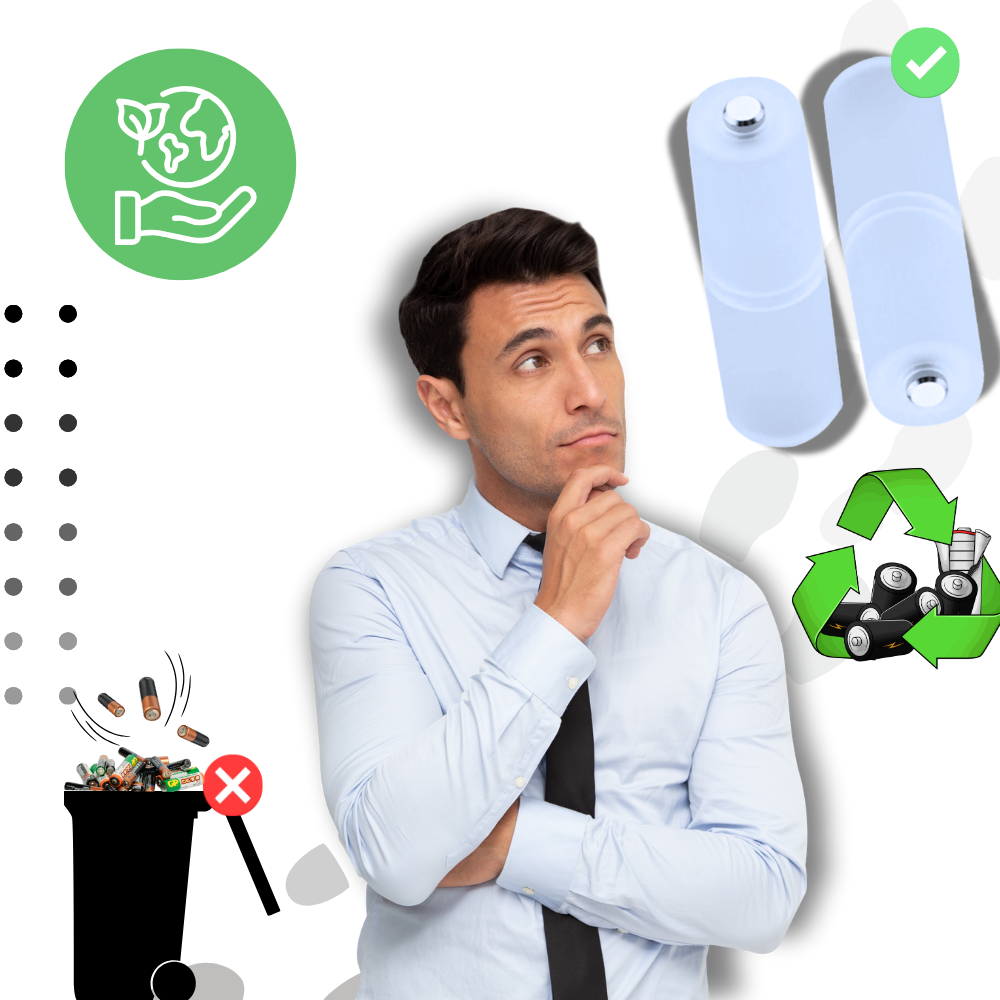 Convertitore universale di batterie da AAA a AA - Ozerty