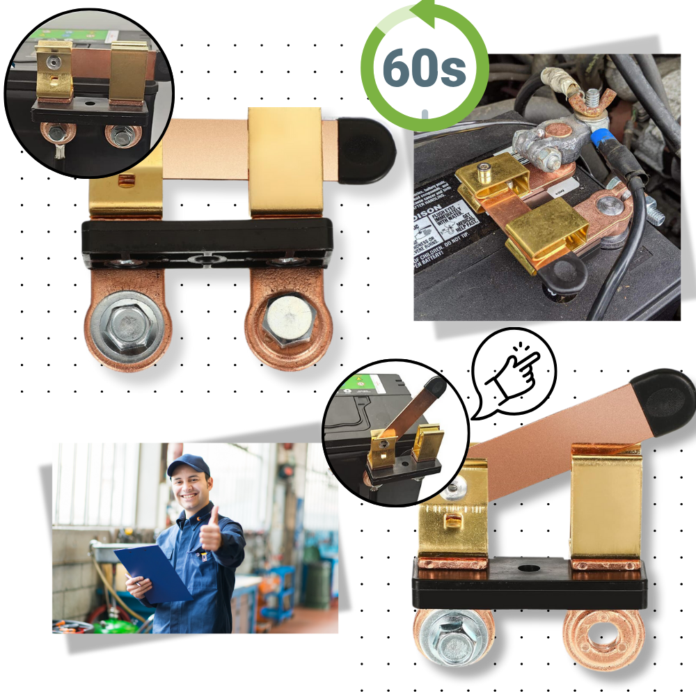 Sezionatore di Batteria Universale per Auto - Ozerty