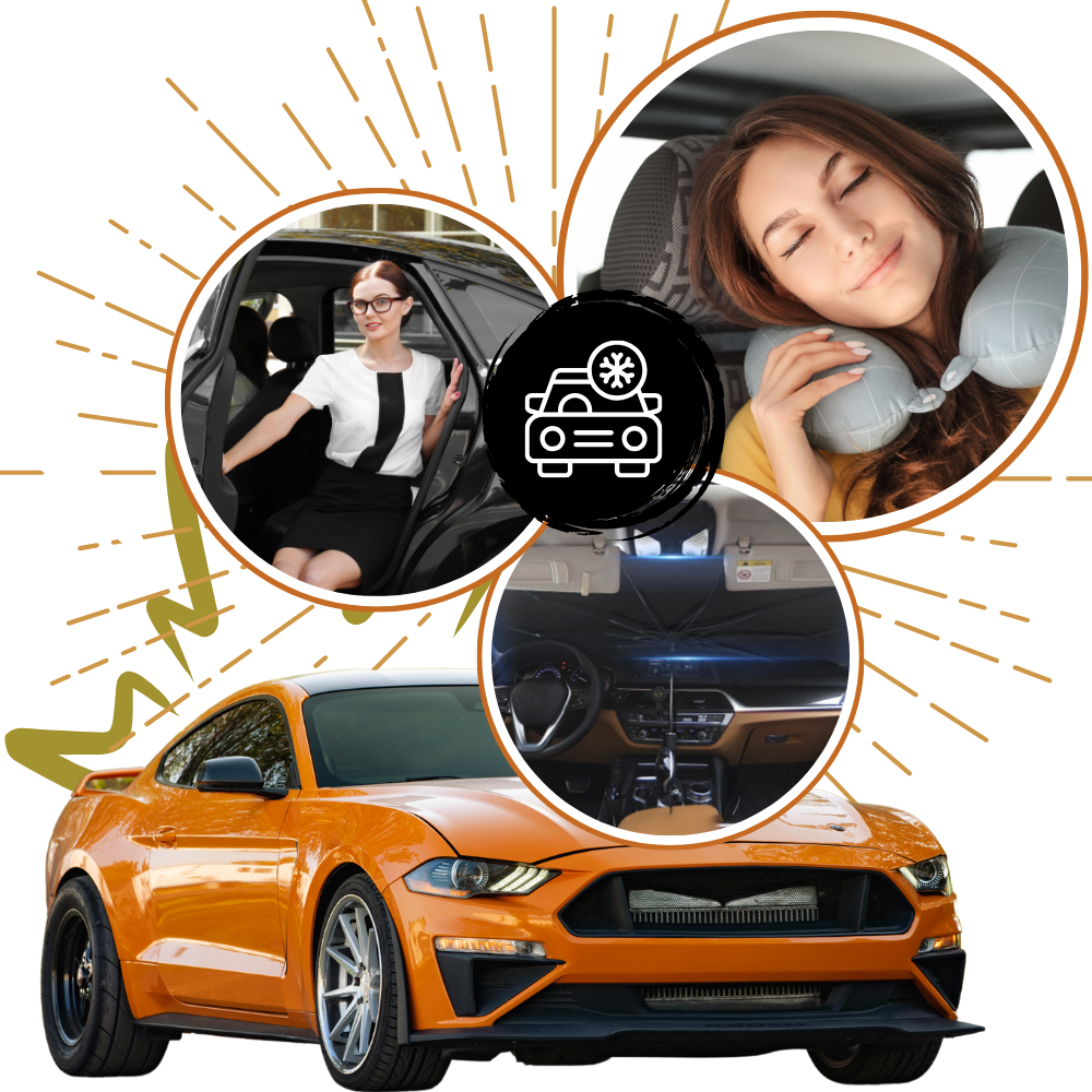 Ombrello per parabrezza auto con protezione UV - Ozerty