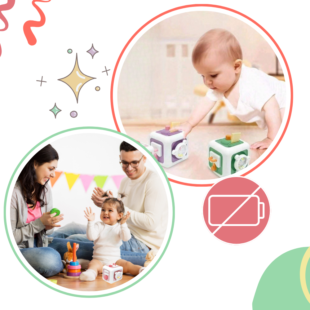 Cubo giocattolo sensoriale 6 in 1 - Ozerty