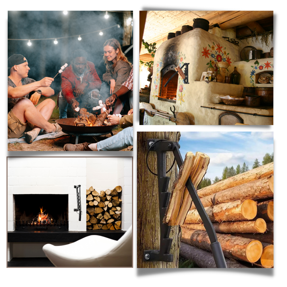 Spaccalegna da parete per legna da ardere - Ozerty