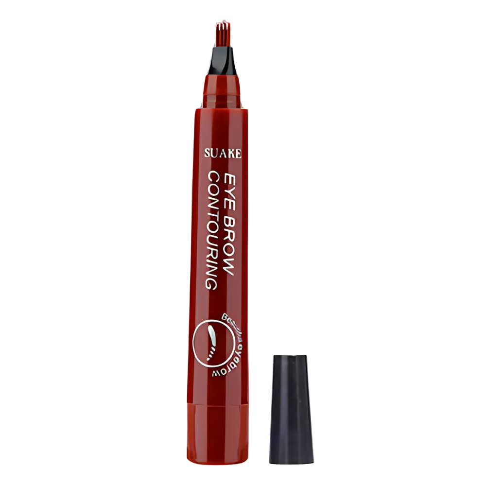 Matita liquida per sopracciglia con formula waterproof -Rosso Marrone - Ozerty