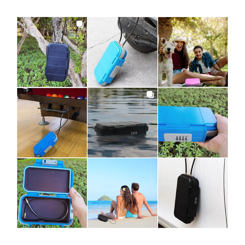 Piccolo contenitore impermeabile con serratura - Ozerty