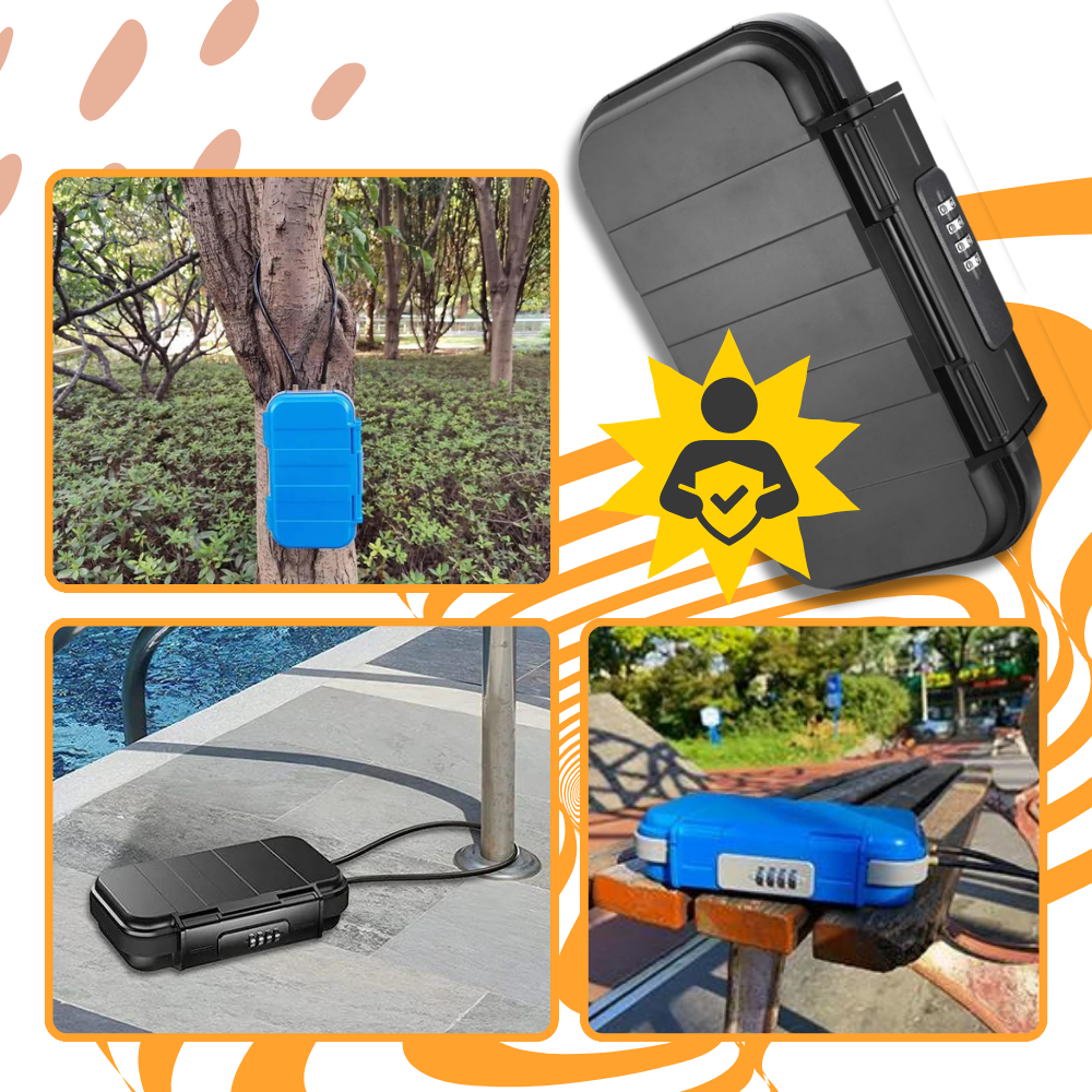 Piccolo contenitore impermeabile con serratura - Ozerty