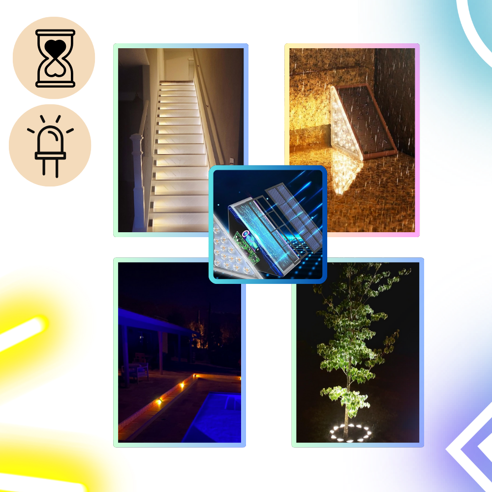 Luci solari impermeabili per gradini - Ozerty