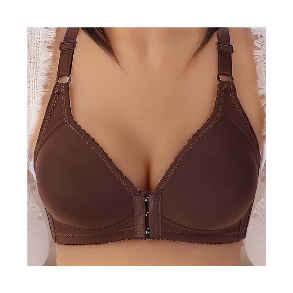 Reggiseno push up senza fili per taglie forti -Caffè Tocco Delicato - Ozerty