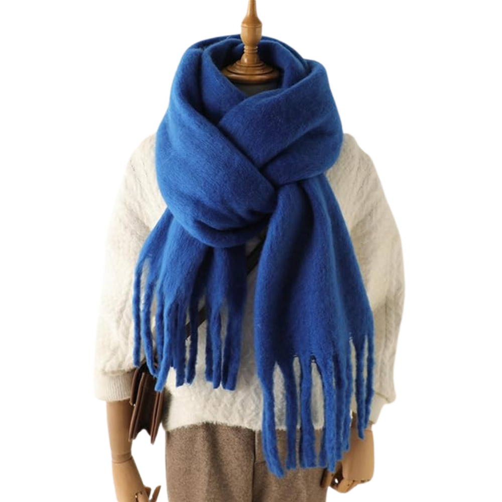 Sciarpa da donna Cozy Elegance -Blu scuro - Ozerty
