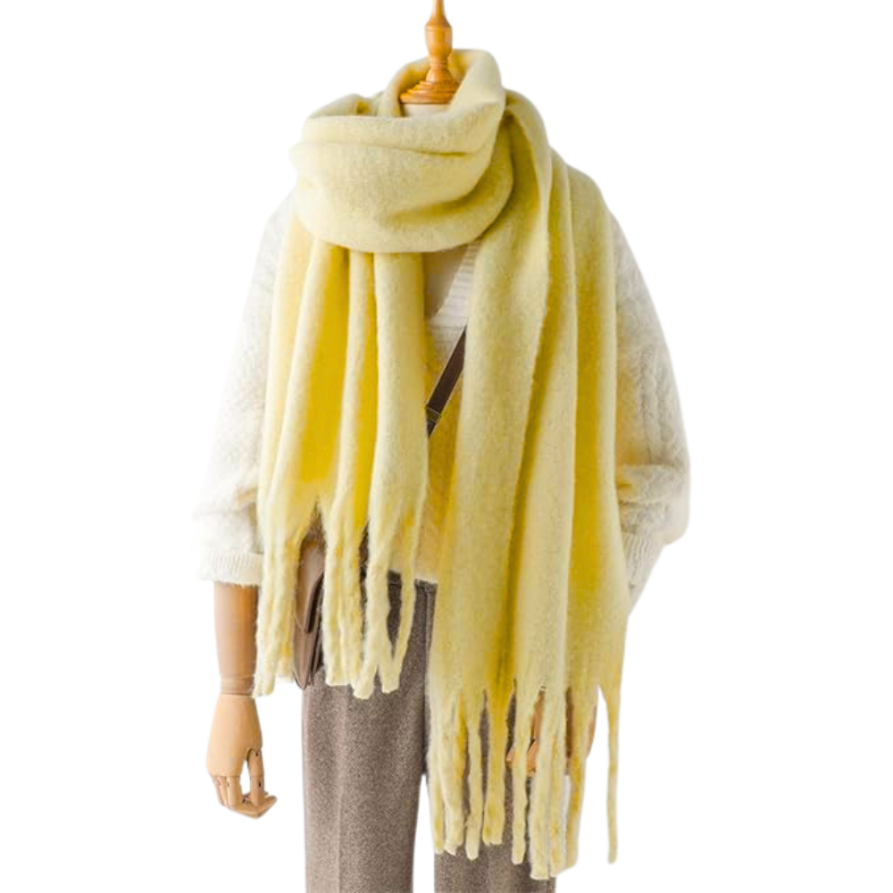 Sciarpa da donna Cozy Elegance -Giallo d'oca - Ozerty