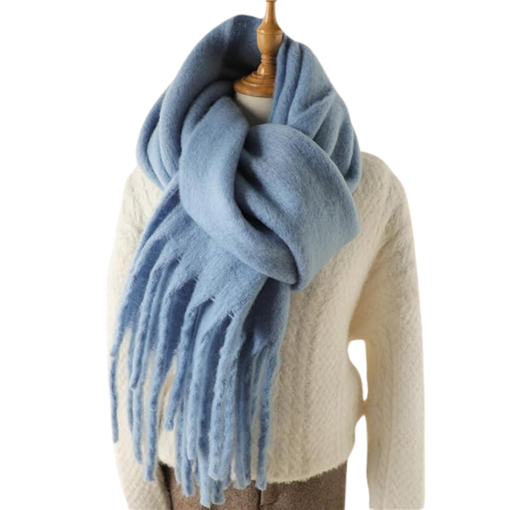 Sciarpa da donna Cozy Elegance -Azzurro - Ozerty
