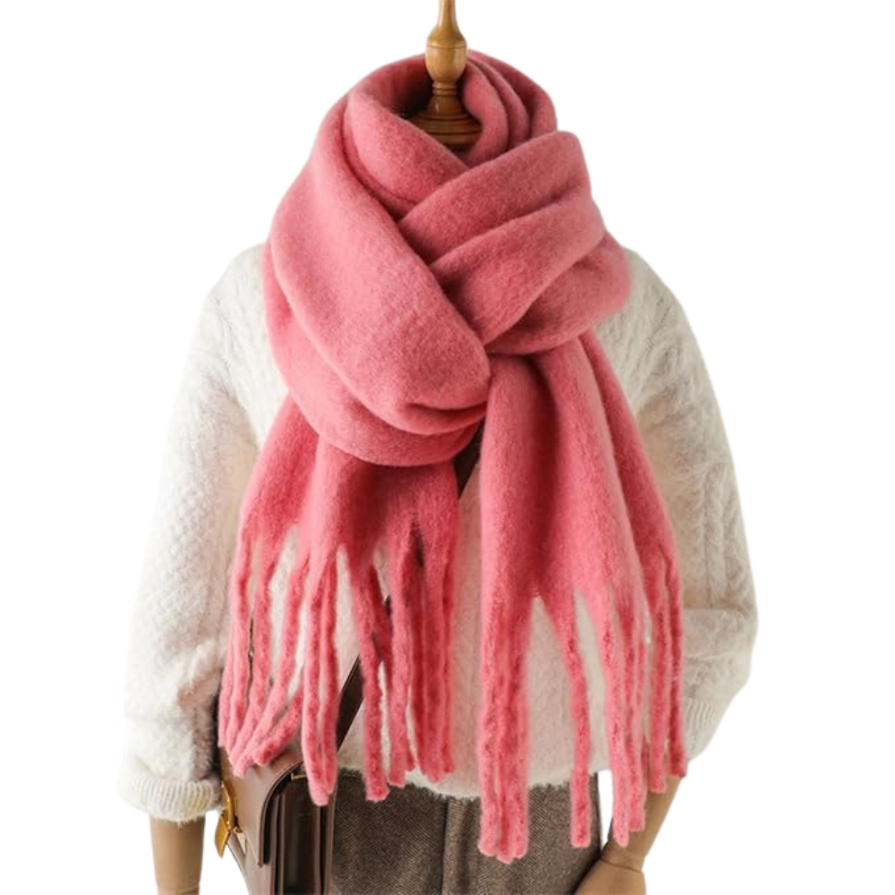 Sciarpa da donna Cozy Elegance -Rosa pallido - Ozerty