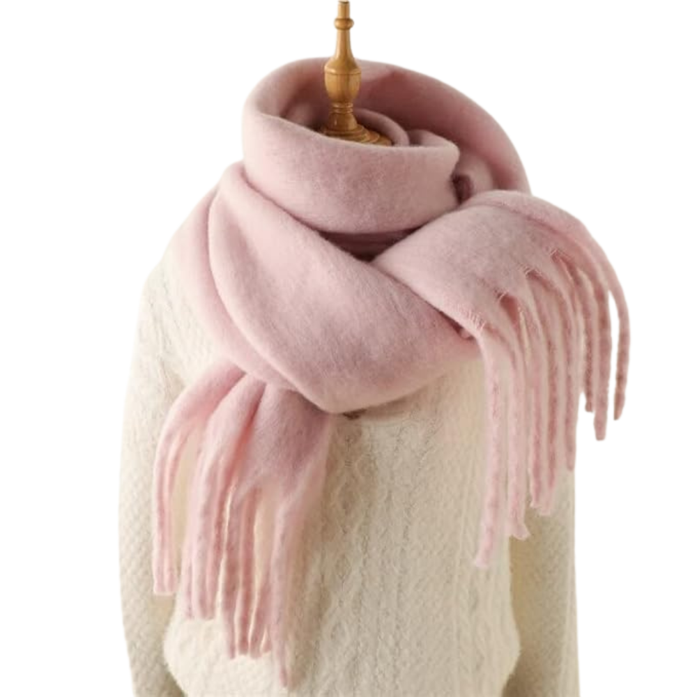 Sciarpa da donna Cozy Elegance -Rosa Sakura - Ozerty