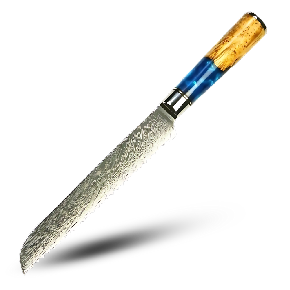 Coltelli giapponesi della serie Mare Giallo -Pankiri - Coltello da pane 32 cm - Ozerty