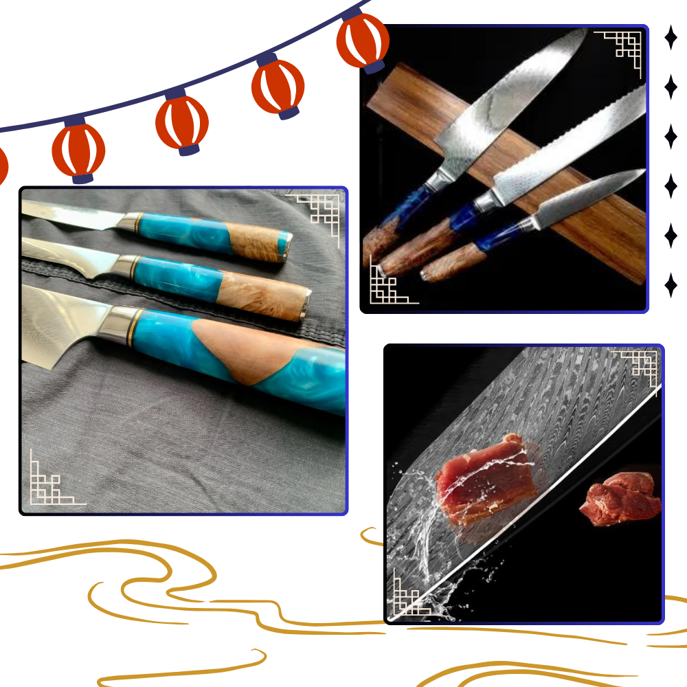 Coltelli giapponesi della serie Mare Giallo - Ozerty