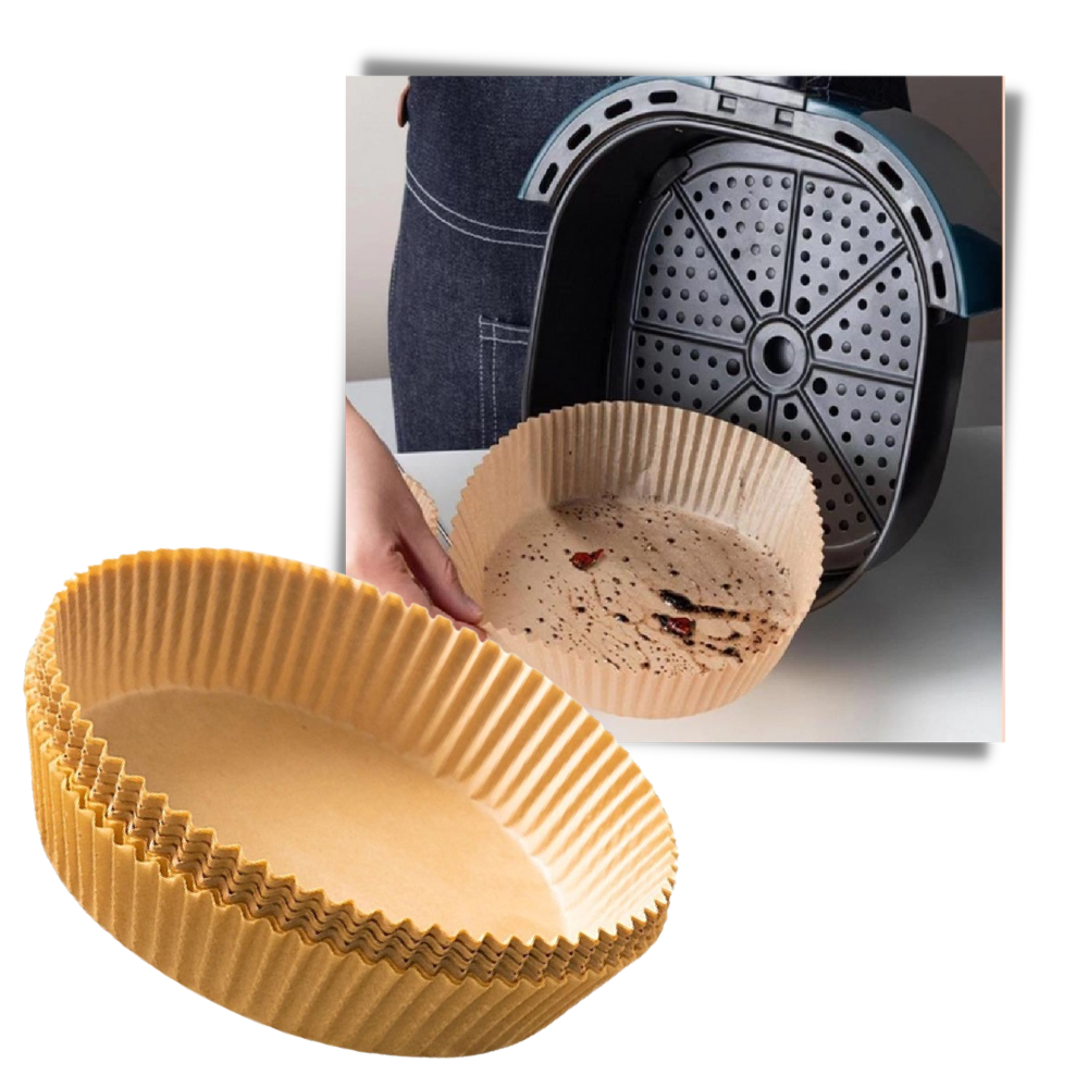 Confezione di rivestimenti di carta per friggitrice ad aria monouso - Ozerty