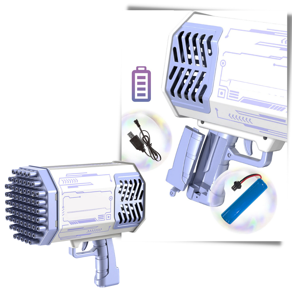 Soffiatore di bolle a 69 fori bazooka