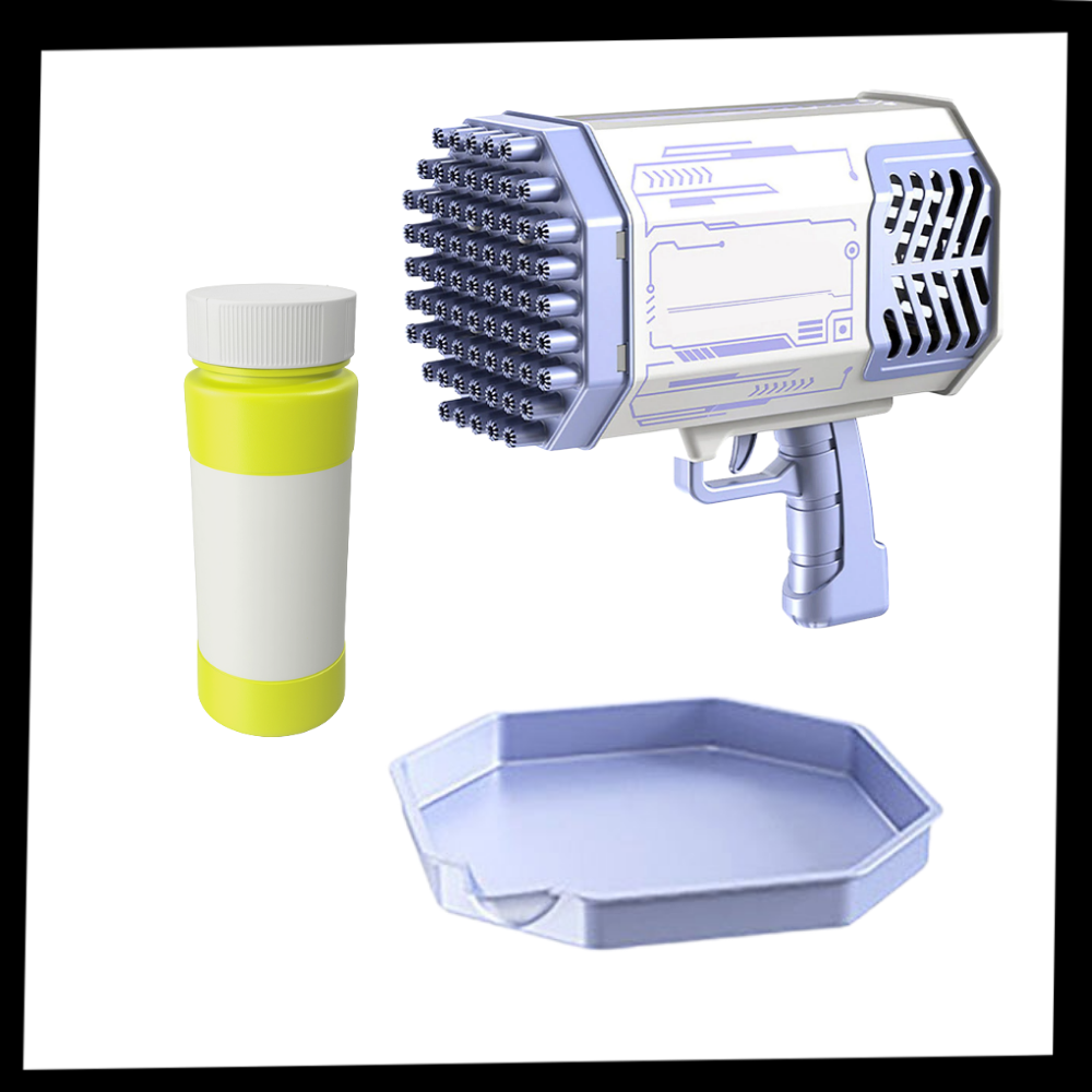 Soffiatore di bolle a 69 fori bazooka - Ozerty