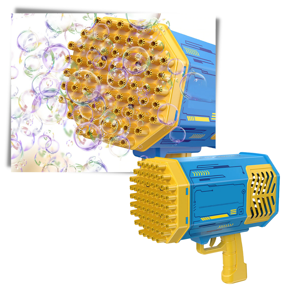 Soffiatore di bolle a 69 fori bazooka - Ozerty