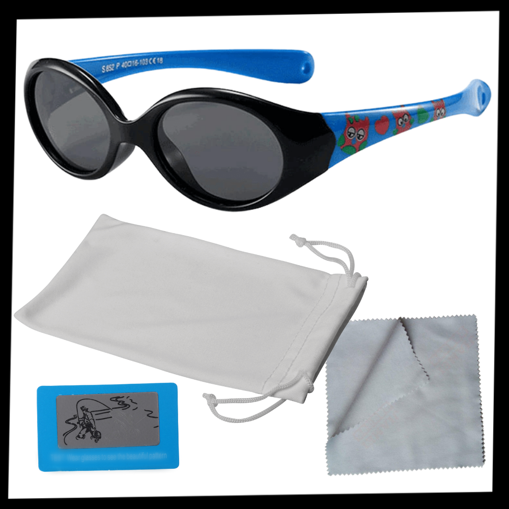 Kids polarized sunglasses with strap for ages 0 - 3