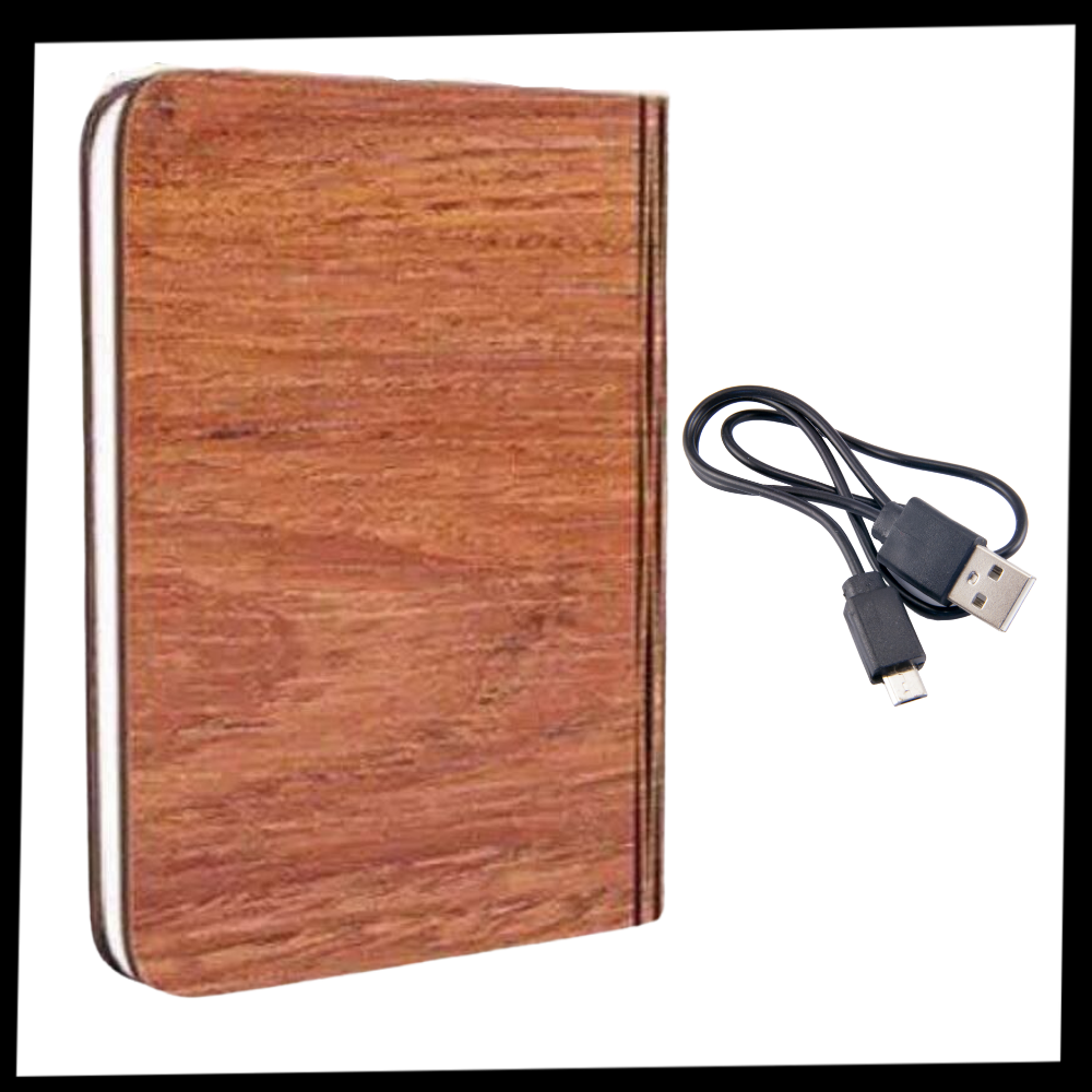 Lampada da lettura ricaricabile in legno - Ozerty