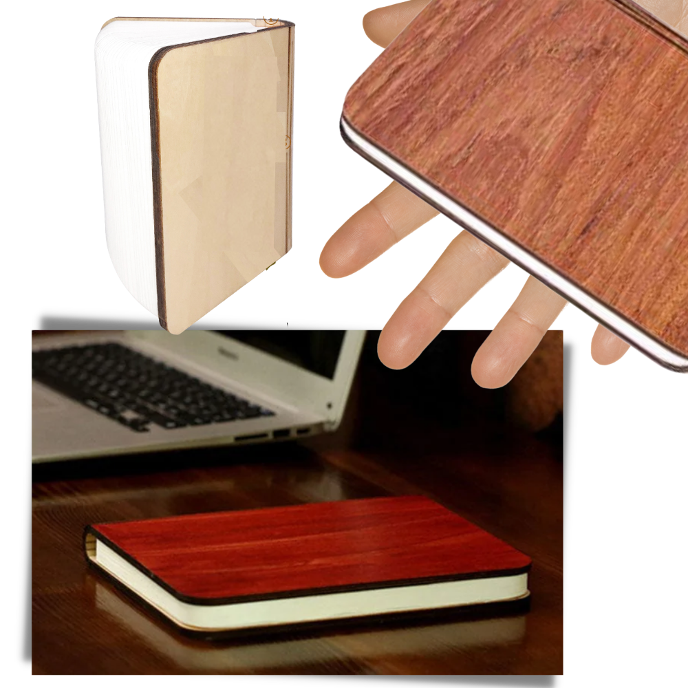 Lampada da lettura ricaricabile in legno - Ozerty