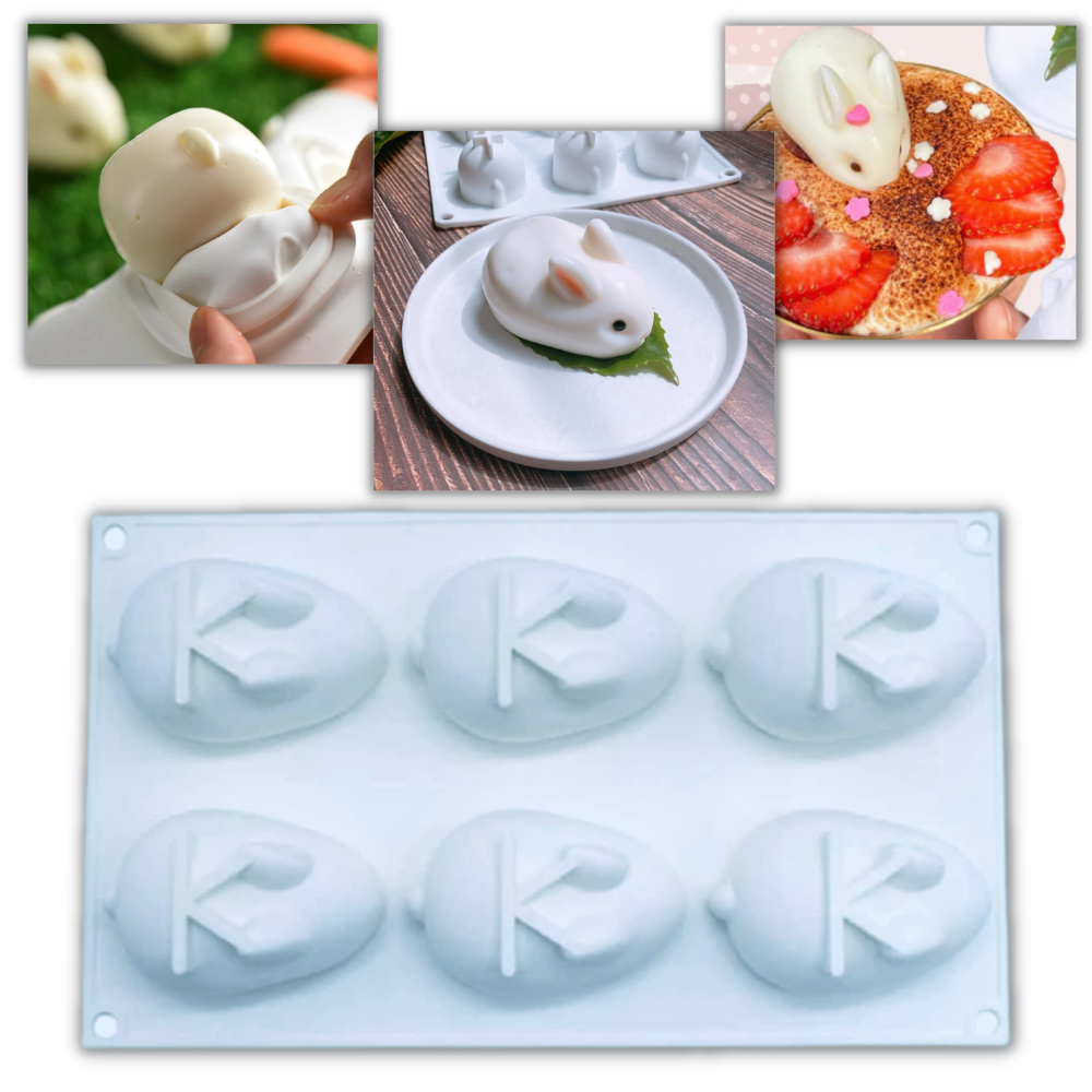 Stampo per torta in silicone mini coniglietto - Ozerty