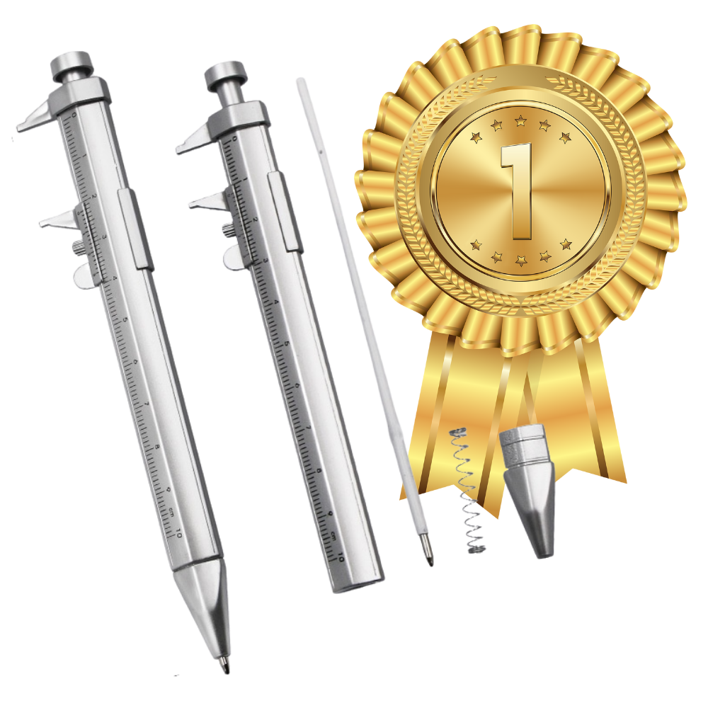 Penna a sfera multifunzionale con calibro a corsoio - Ozerty