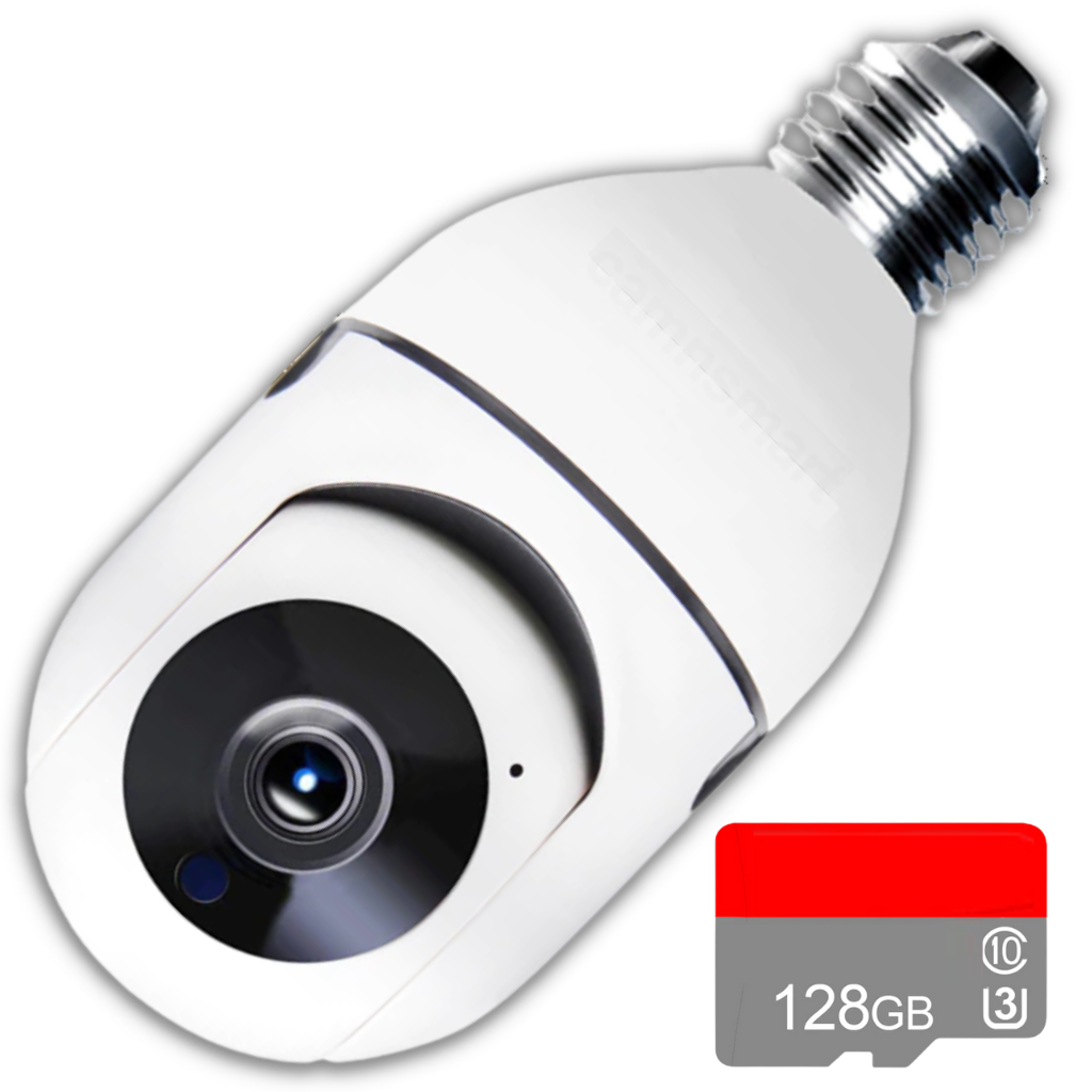 Light bulb with smart camera