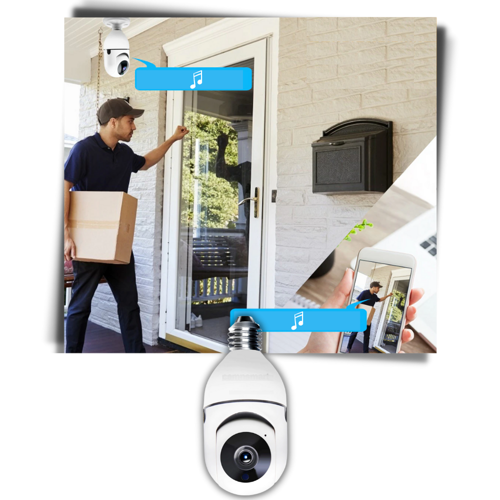 Lampadina con telecamera intelligente