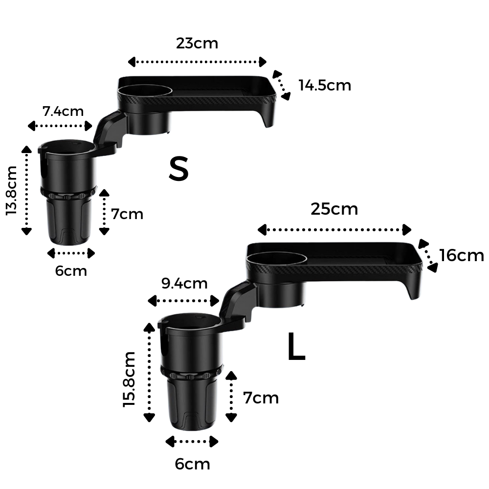 Portabicchieri per auto e vassoio rotante - Ozerty