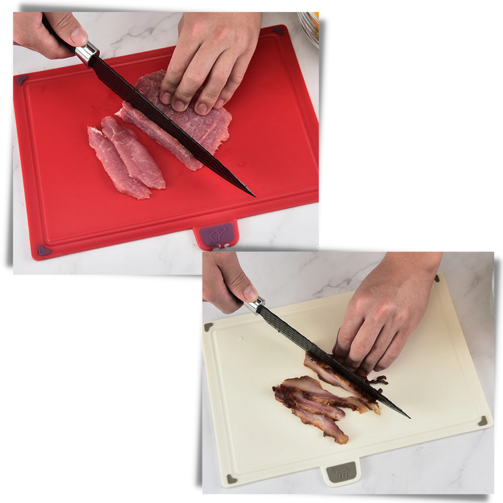 Set di taglieri 4 pezzi con supporto - Ozerty