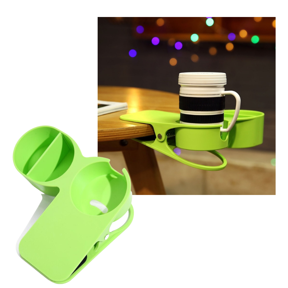 Portabicchieri doppio a clip - Ozerty