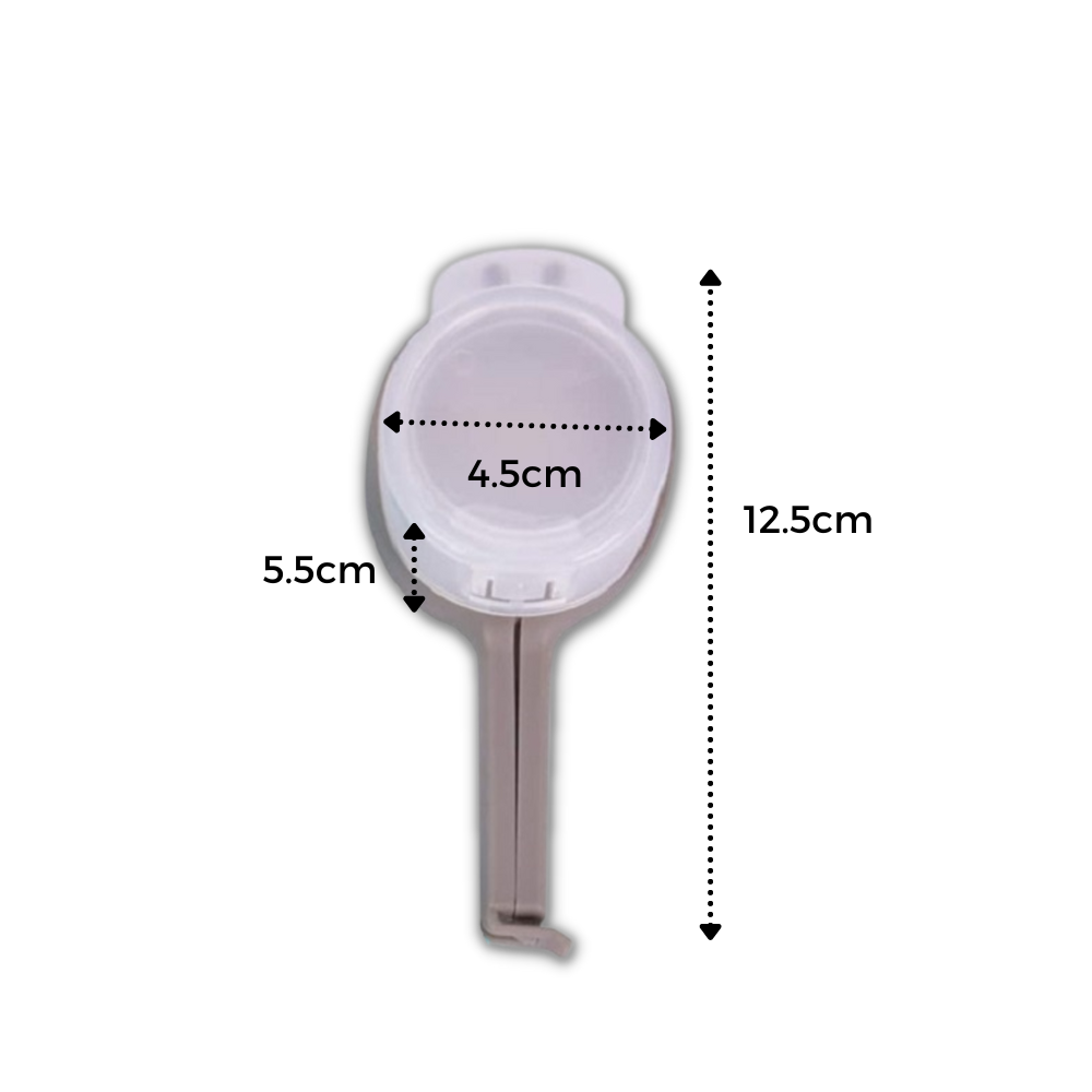 Clip per sacchetti alimentari con coperchio (confezione da 2) - Ozerty