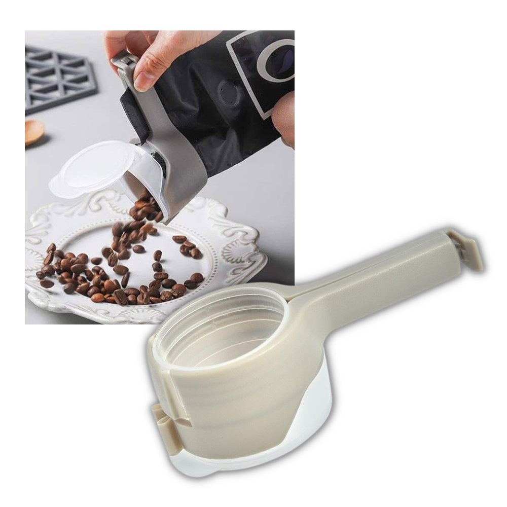 Clip per sacchetti alimentari con coperchio (confezione da 2) - Ozerty