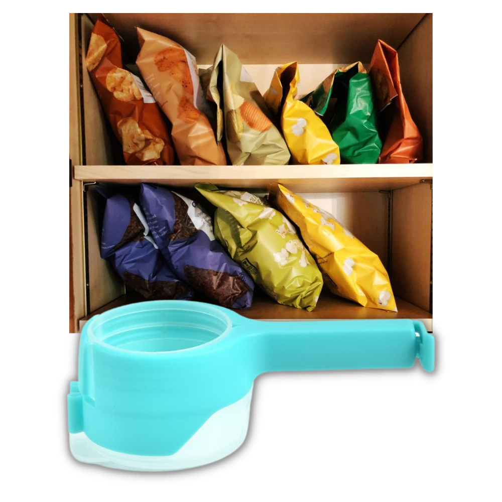 Clip per sacchetti alimentari con coperchio (confezione da 2)