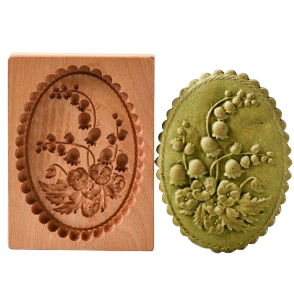 Wooden cookie cutter