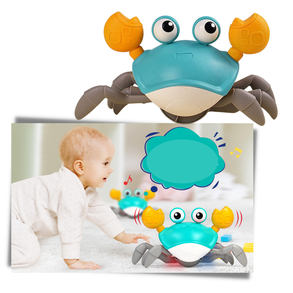 Granchio giocattolo con sensore di movimento - Ozerty