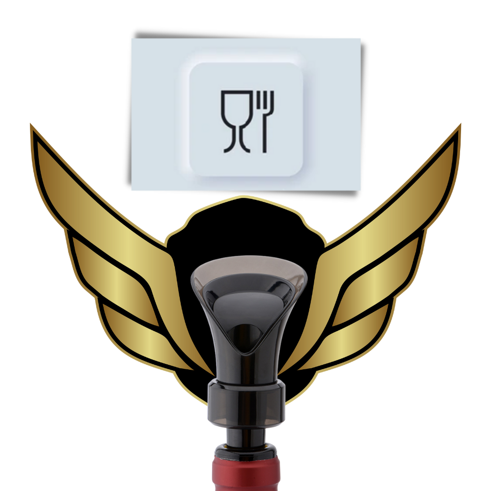 Decanter e sigillo per vino 2 in 1 - Ozerty