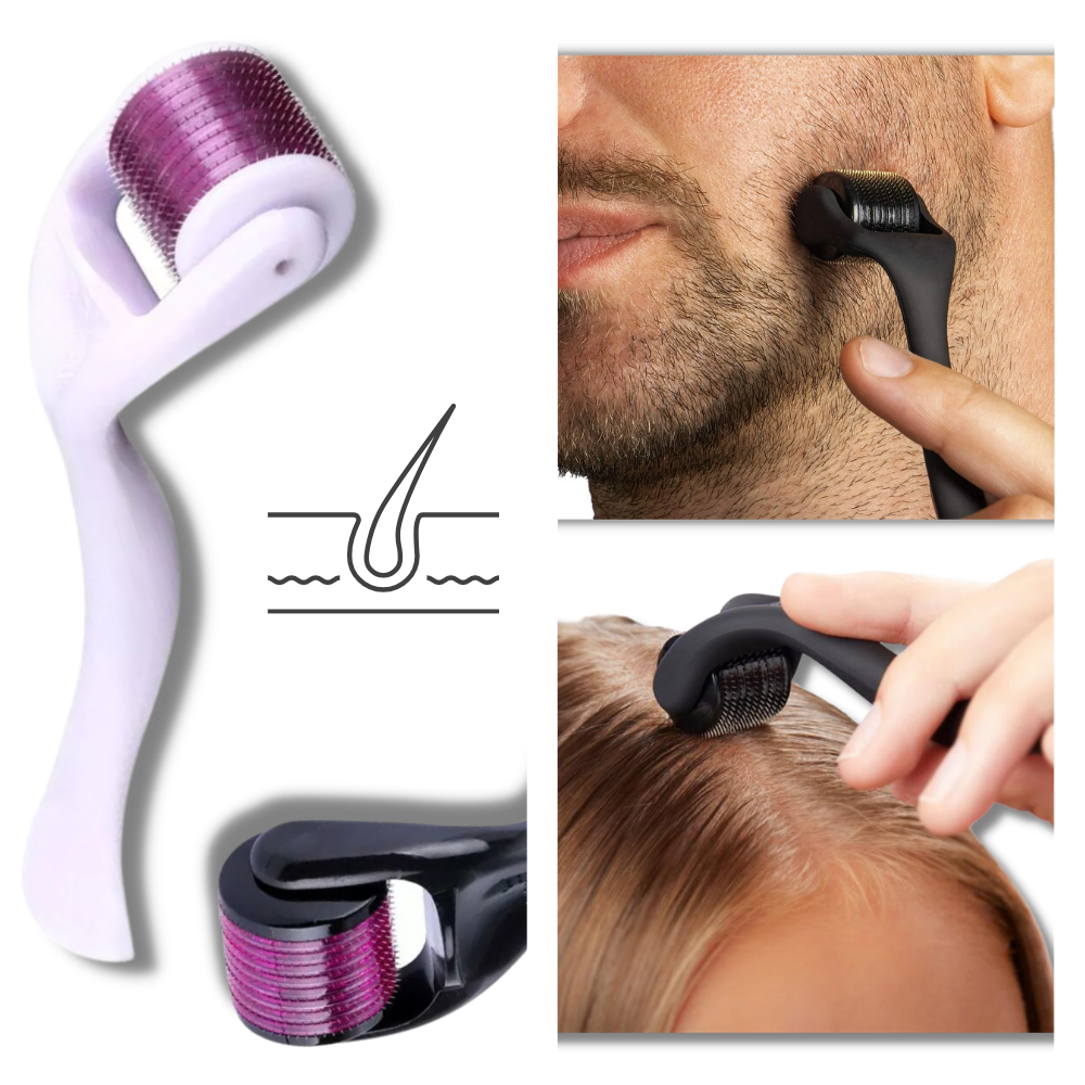Rullo Derma per la crescita di capelli e barba - Ozerty